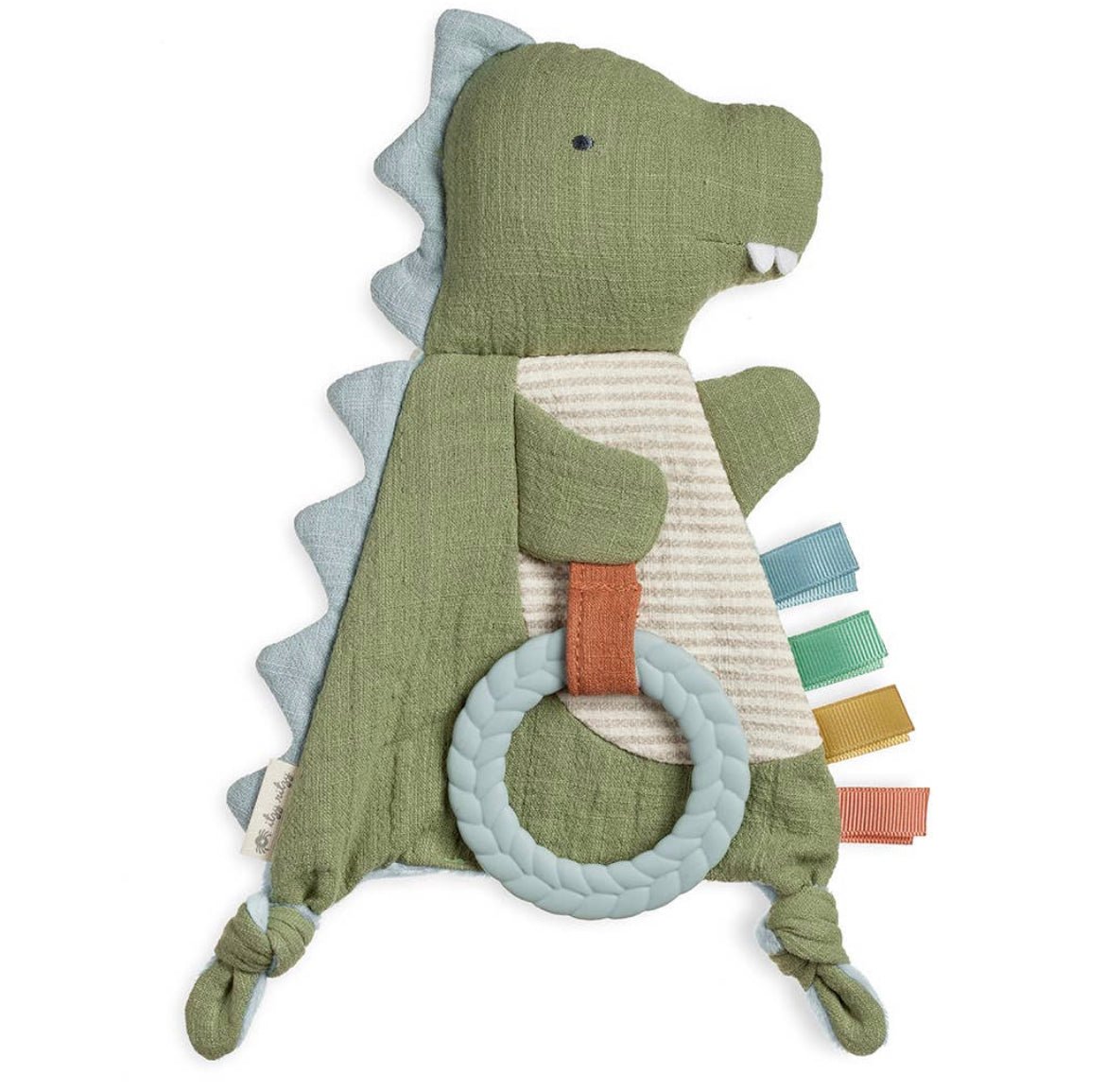 Bitty Crinkle Dino Sensory Toy with Teether - The Bump & Company LLC
