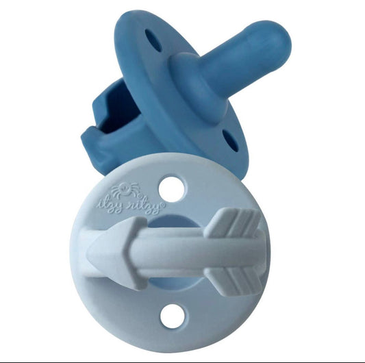 Blue Arrows Sweetie Soother Pacifier Set - The Bump & Company LLC