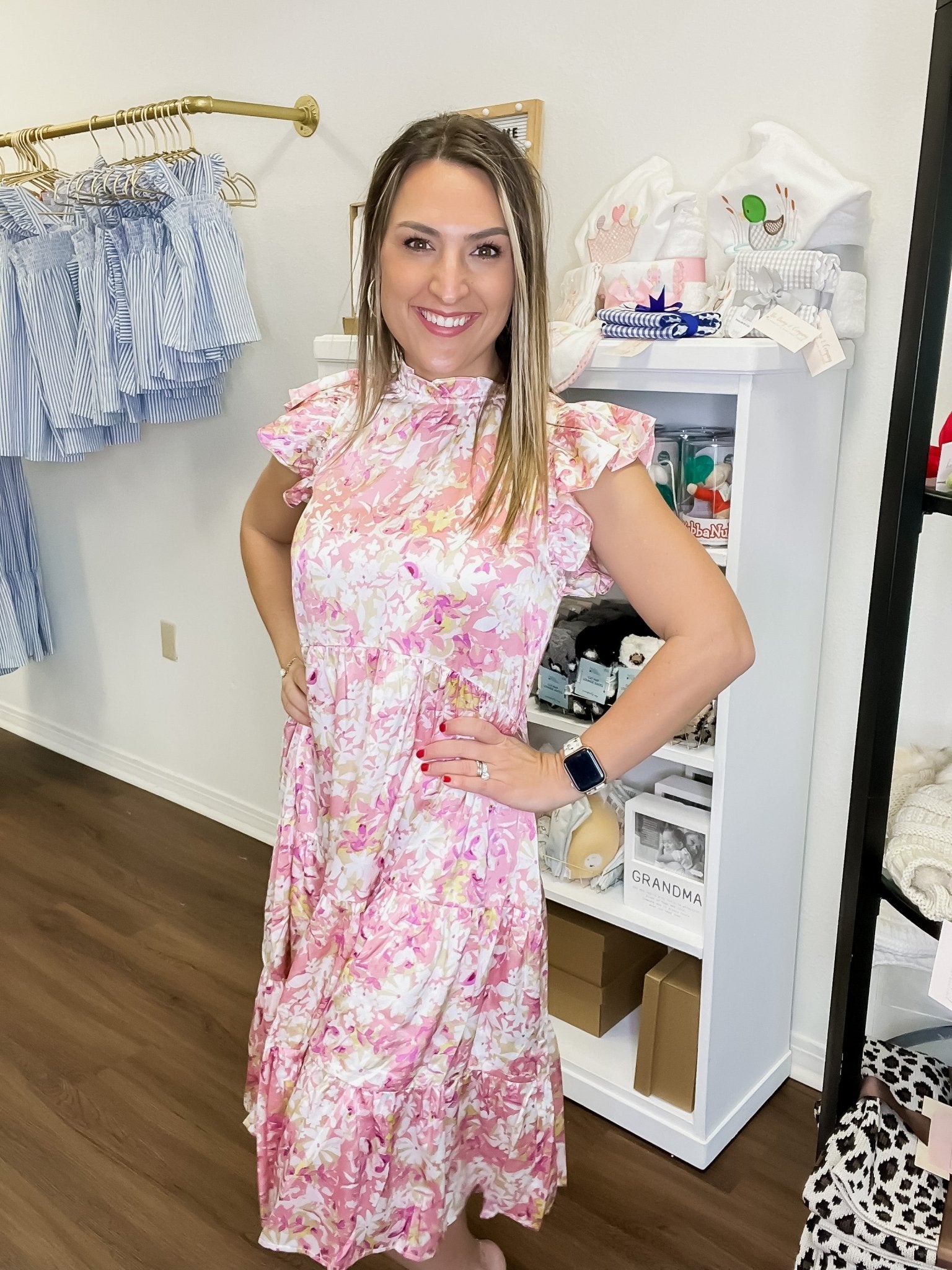Corryn Dress in Pink - The Bump & Company LLC