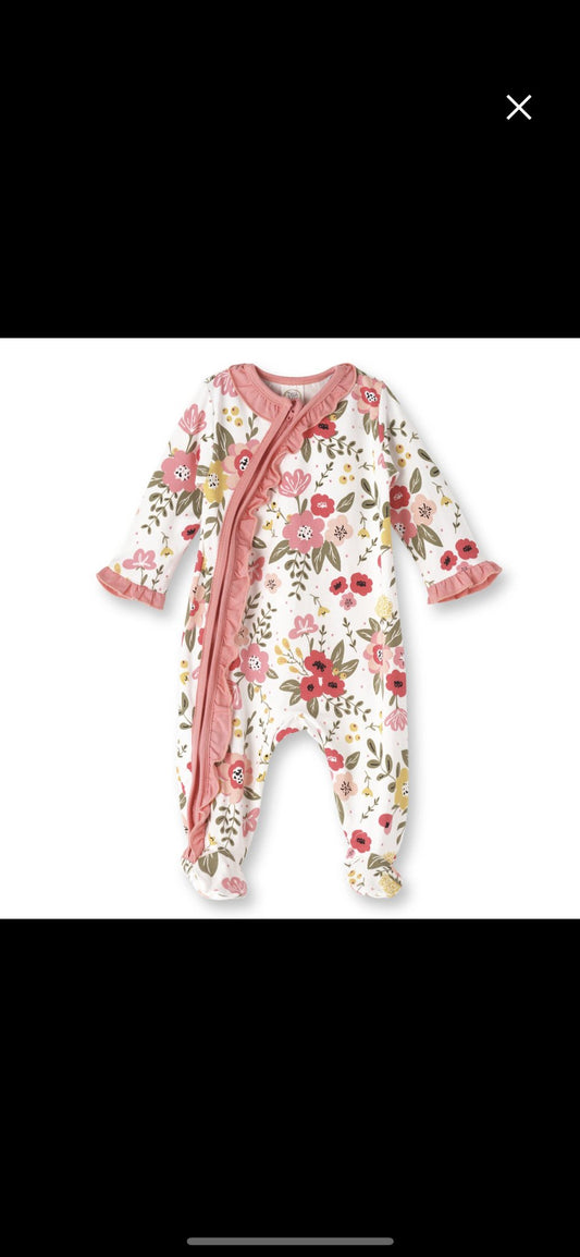 Floral Bamboo Onesie - The Bump & Company LLC