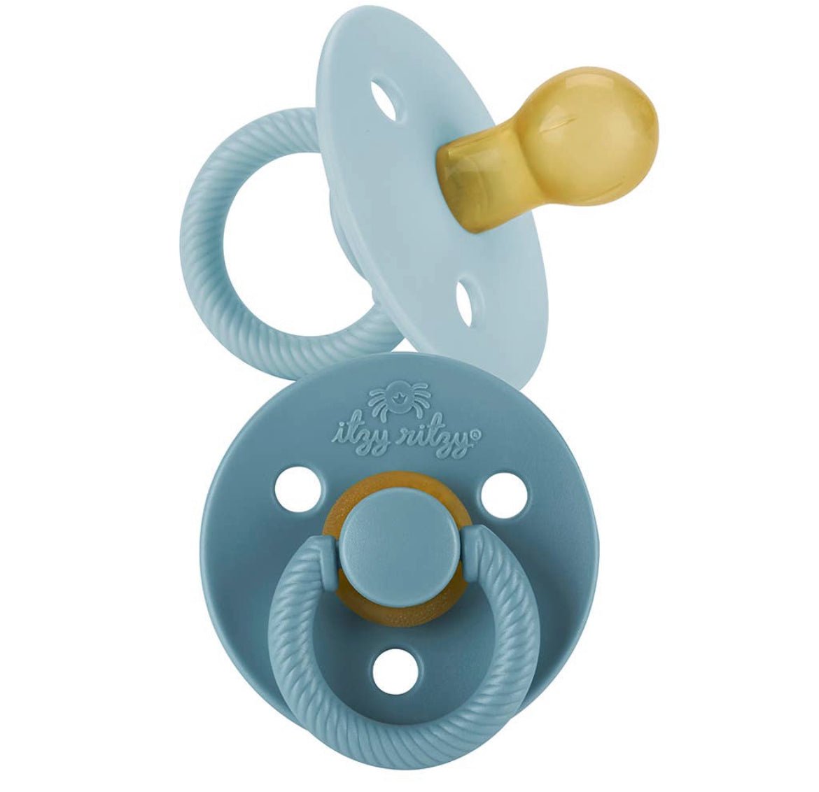 Itzy Soother Natural Rubber Pacifier Set Harbor & Coast - The Bump & Company LLC