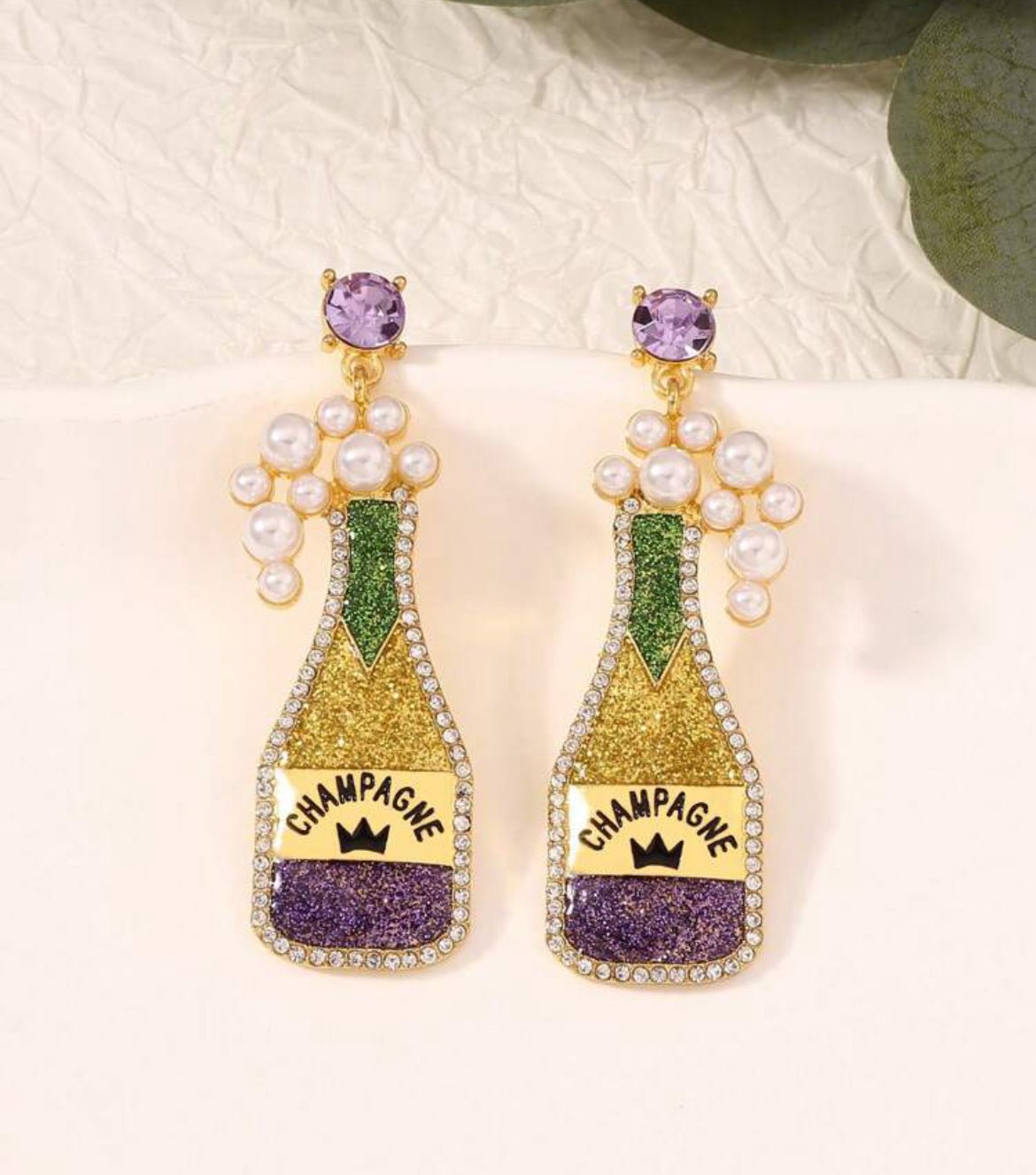 Mardi Gras Champagne Bottles - The Bump & Company LLC