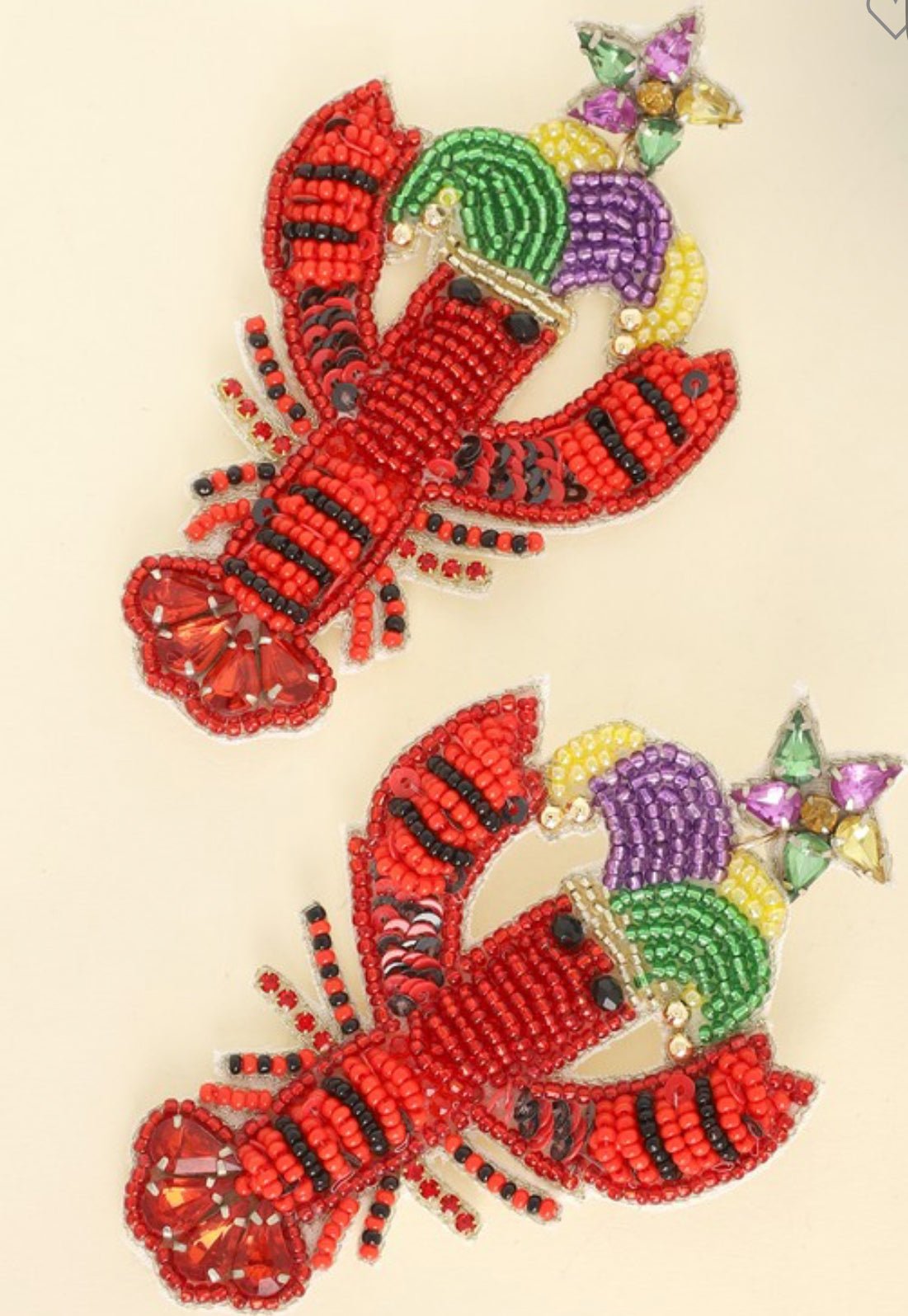 Mardi Gras Crawfish Earrings - The Bump & Company LLC