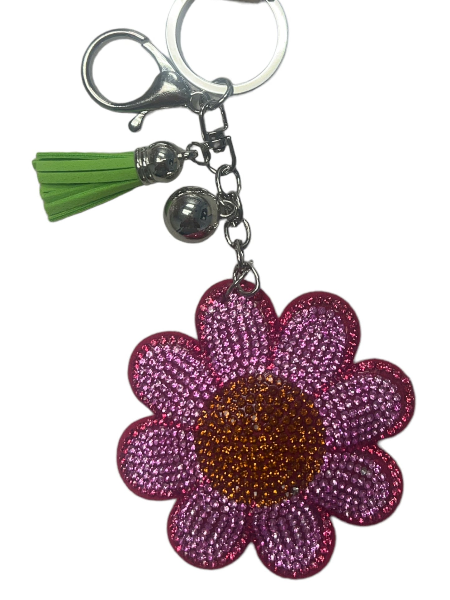 Pink Flower Plush Keychain - The Bump & Company LLC
