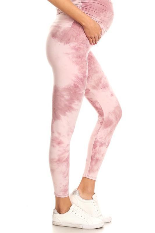 Pink Marble Leggings - The Bump & Company LLC