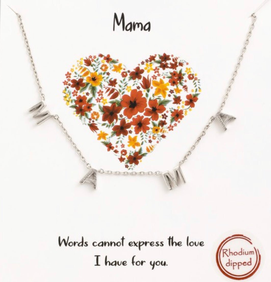 Silver Mama Necklace - The Bump & Company LLC