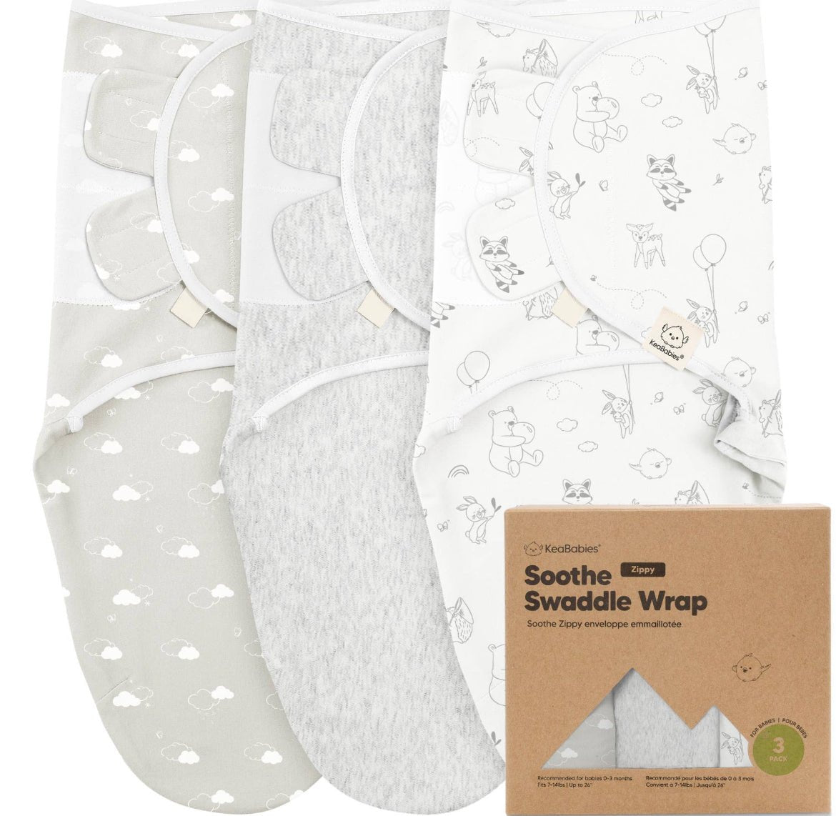 Soothe Zippy Swaddle 3 Pack - The Bump & Company LLC