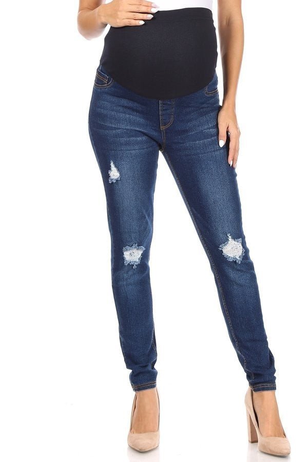 Stylish Jeans with Holes - The Bump & Company LLC
