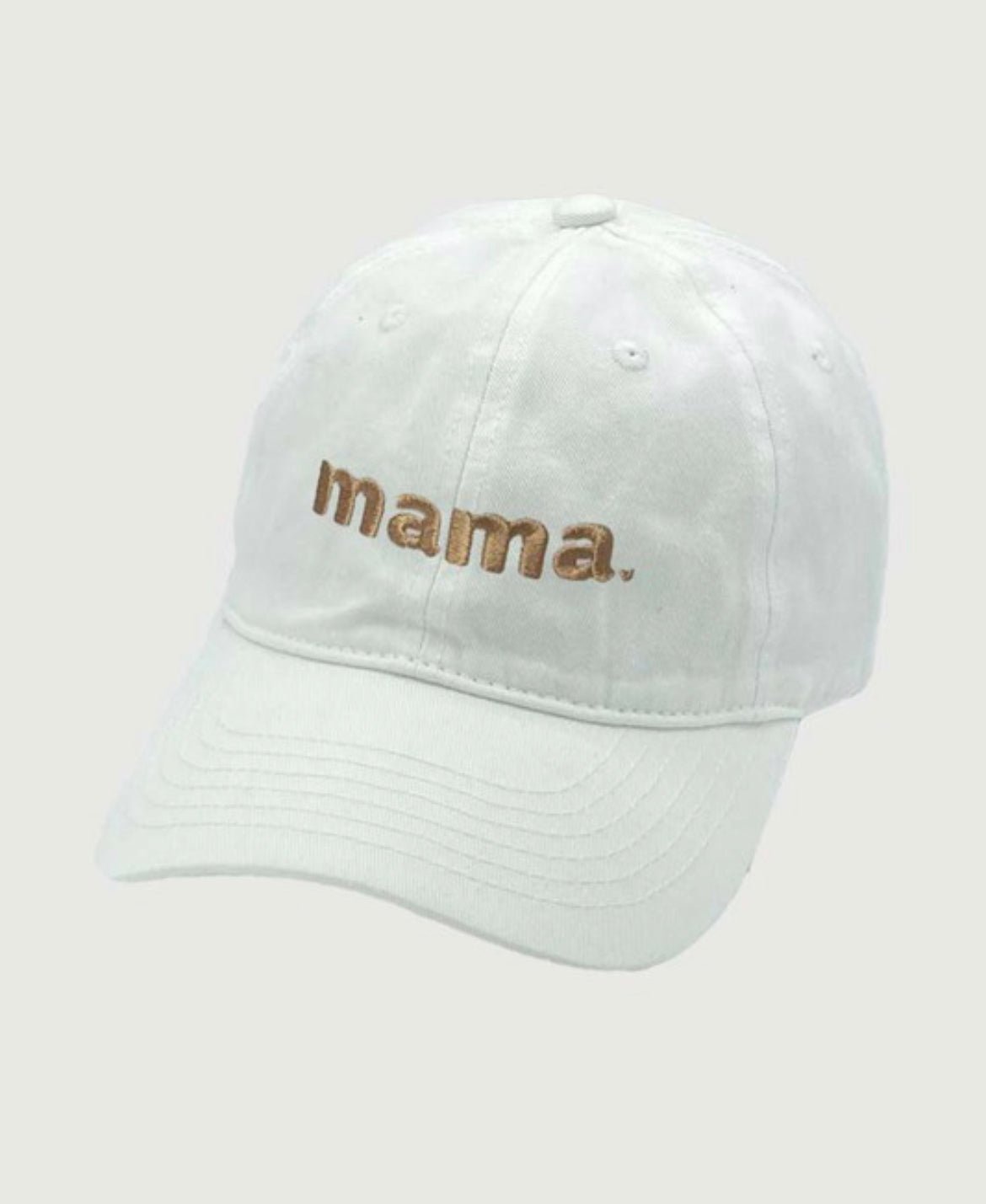 White & Tan Mama Hat - The Bump & Company LLC